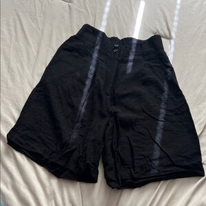 H&M Women's Black High Waist Shorts